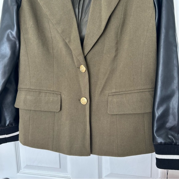 Anthropologie Avec Les Filles Mixed Fabric Blazer - Picture 9 of 14